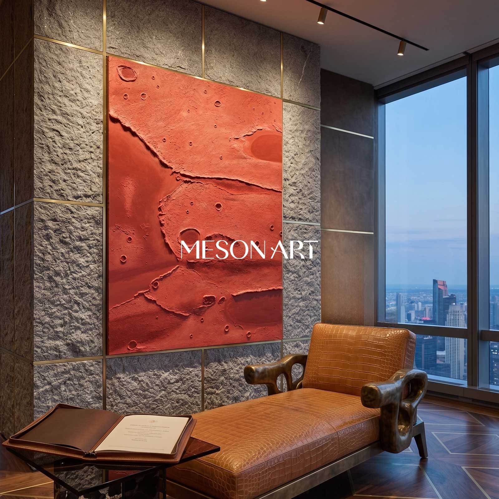 Red Volcanic Rock Oil Painting Red Rock Art On Canvas Red Volcanic Rock Wall Decoration Painting