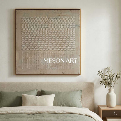 Brown Abstract Painting On Canvas Brown Bohemian Painting Brown Wall Art 3D Texture Painting Brown Abstract Art Grey Taupe Art Wall Art