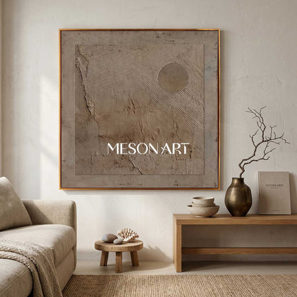 Brown Bohemian painting brown wall art 3d texture painting brown abstract art earth tone wall art Brown grey taupe art painting on canvas