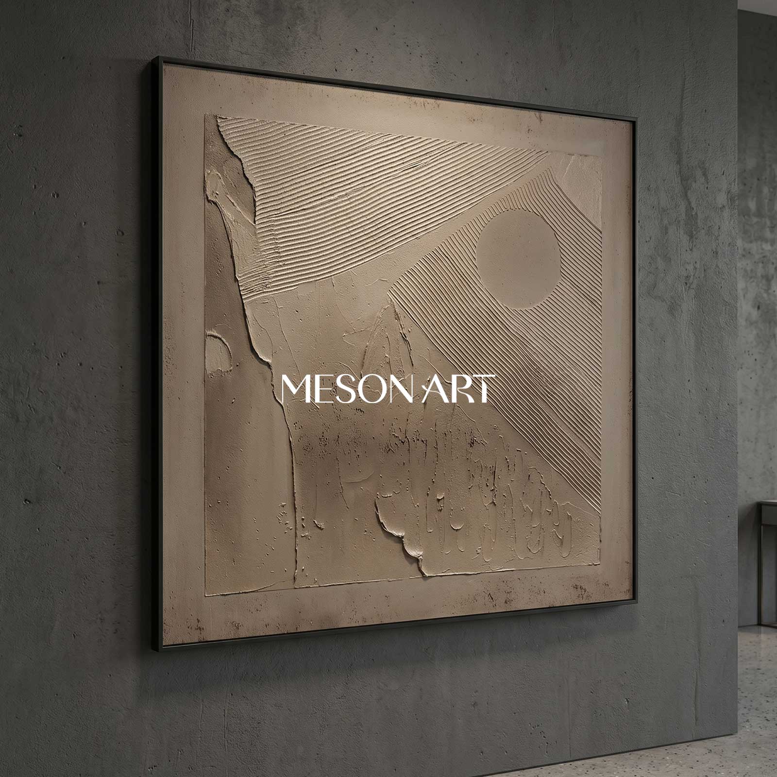 Brown Bohemian painting brown wall art 3d texture painting brown abstract art earth tone wall art Brown grey taupe art painting on canvas