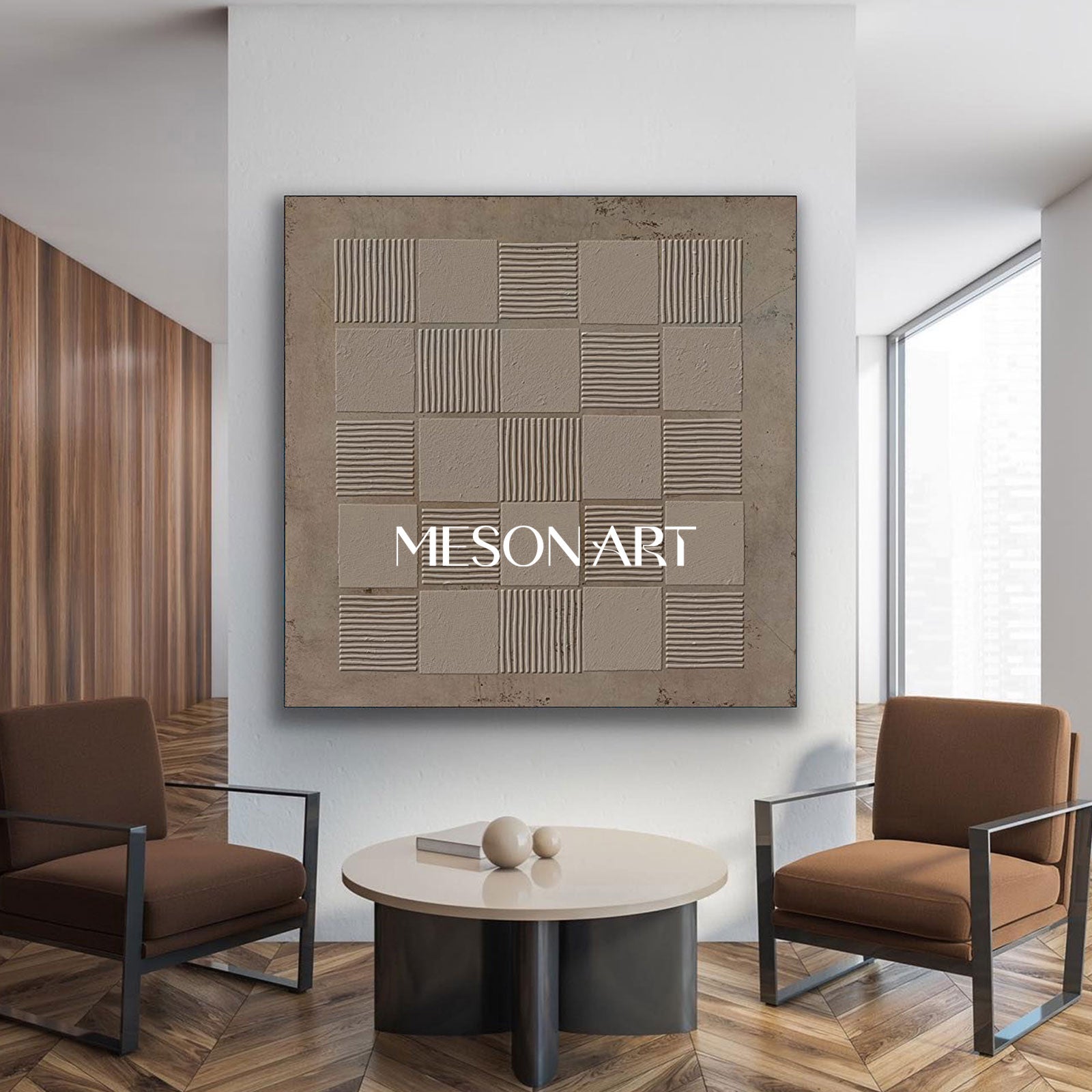 Wabi-Sabi Wall Art brown wall art brown painting brown abstract art canvas grey taupe art Bohemian wall painting 3d texture Earth Tone art