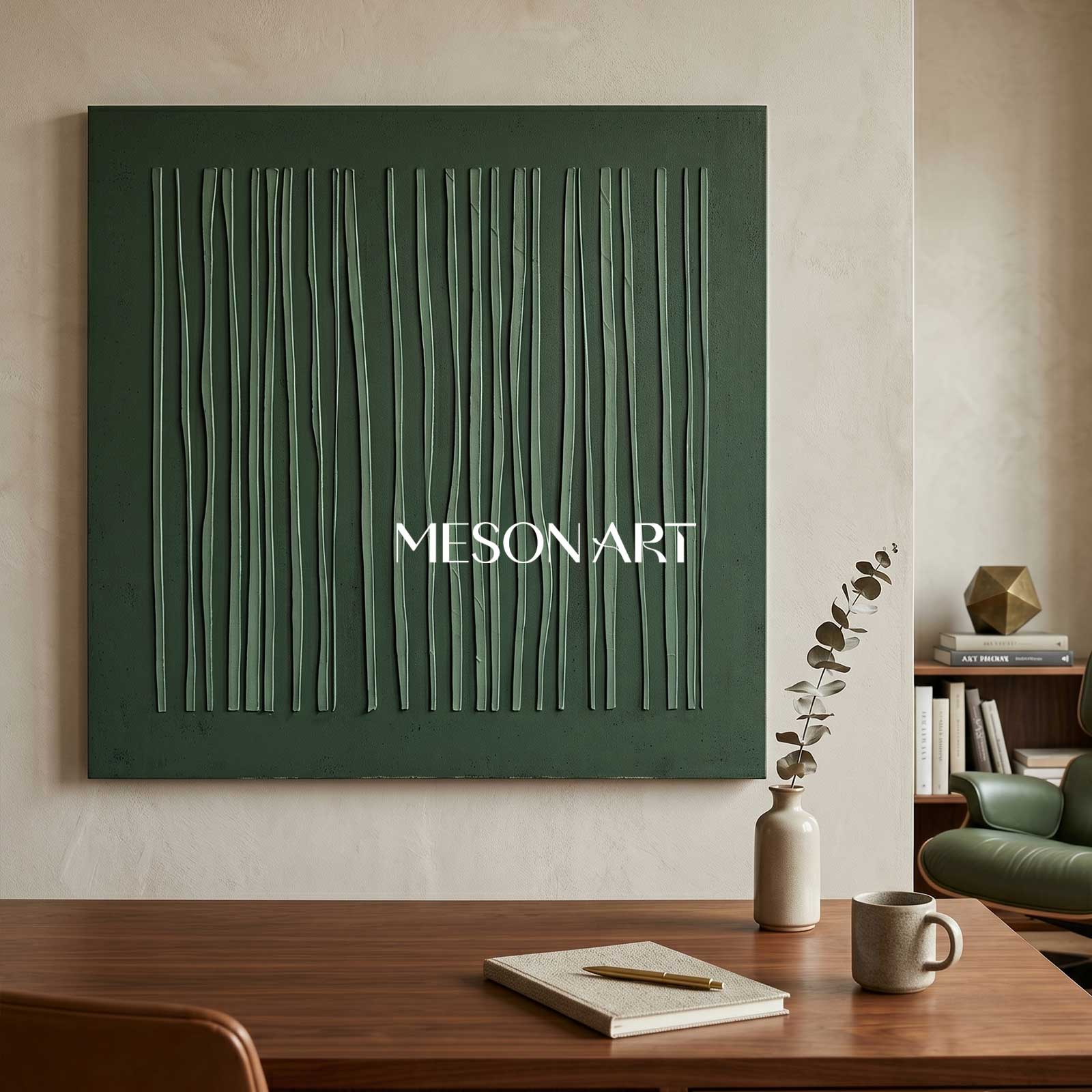 green wall art Wabi-Sabi Wall Art green painting green abstract art canvas green abstract art canvas minimalist painting 3d texture wall art
