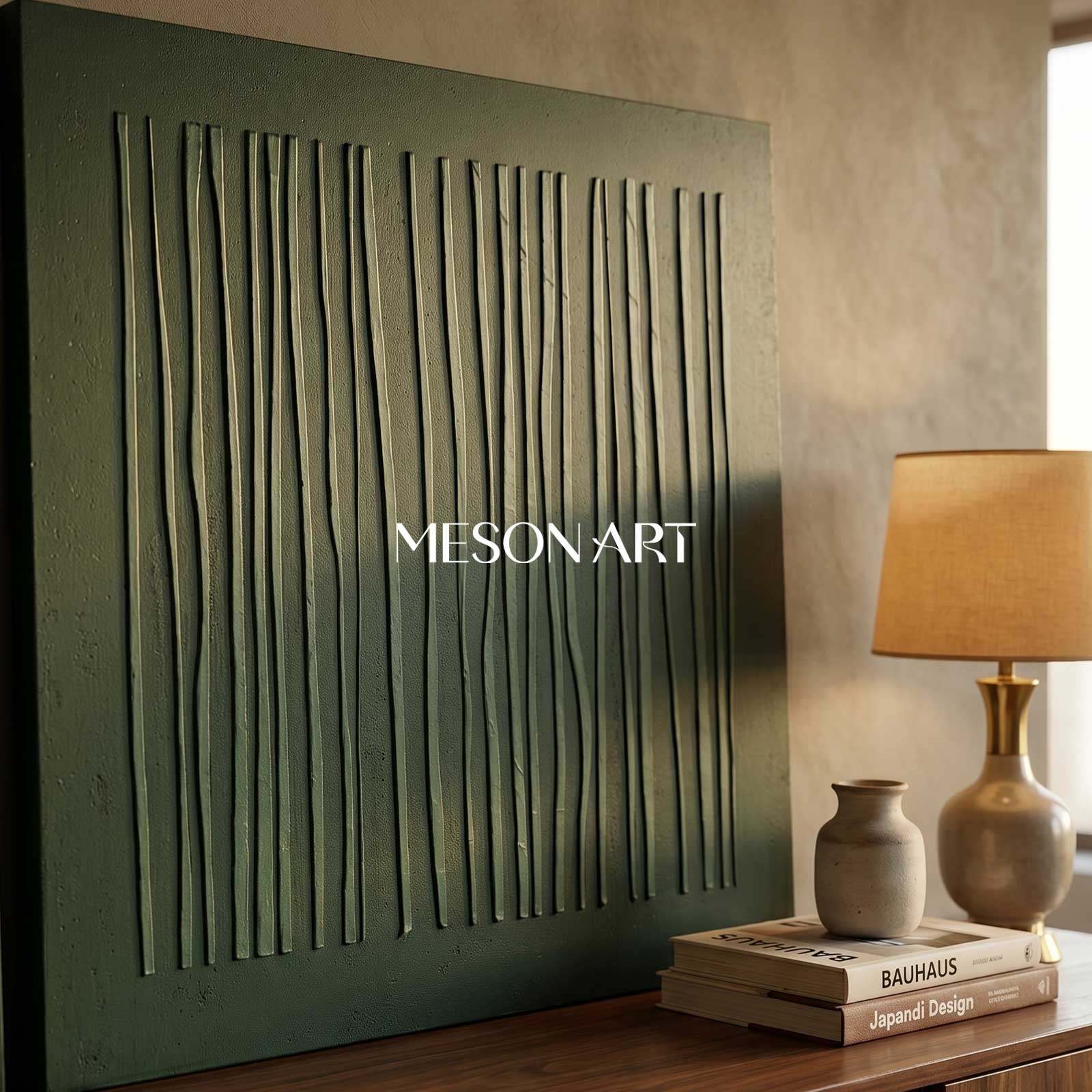 green wall art Wabi-Sabi Wall Art green painting green abstract art canvas green abstract art canvas minimalist painting 3d texture wall art