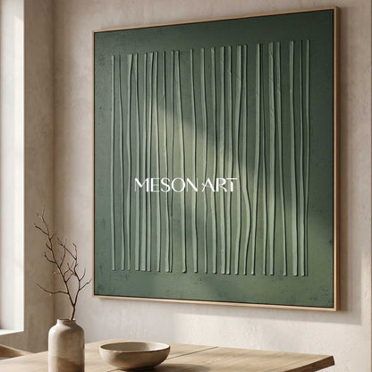 green wall art Wabi-Sabi Wall Art green painting green abstract art canvas green abstract art canvas minimalist painting 3d texture wall art