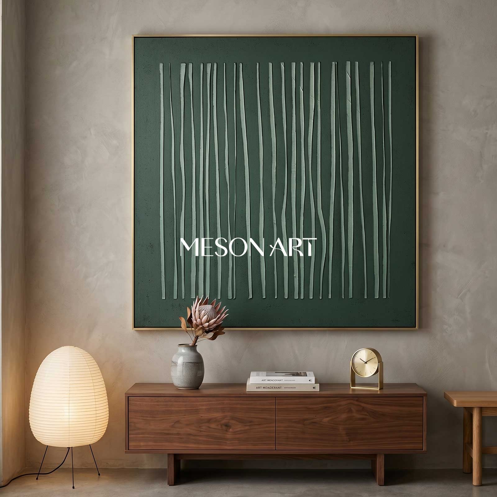 green wall art Wabi-Sabi Wall Art green painting green abstract art canvas green abstract art canvas minimalist painting 3d texture wall art