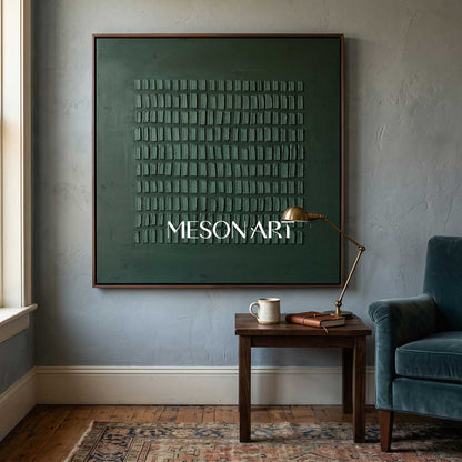 Green painting green abstract art canvas green abstract art canvas Wabi-Sabi Wall Art minimalist painting 3d texture wall art green wall art
