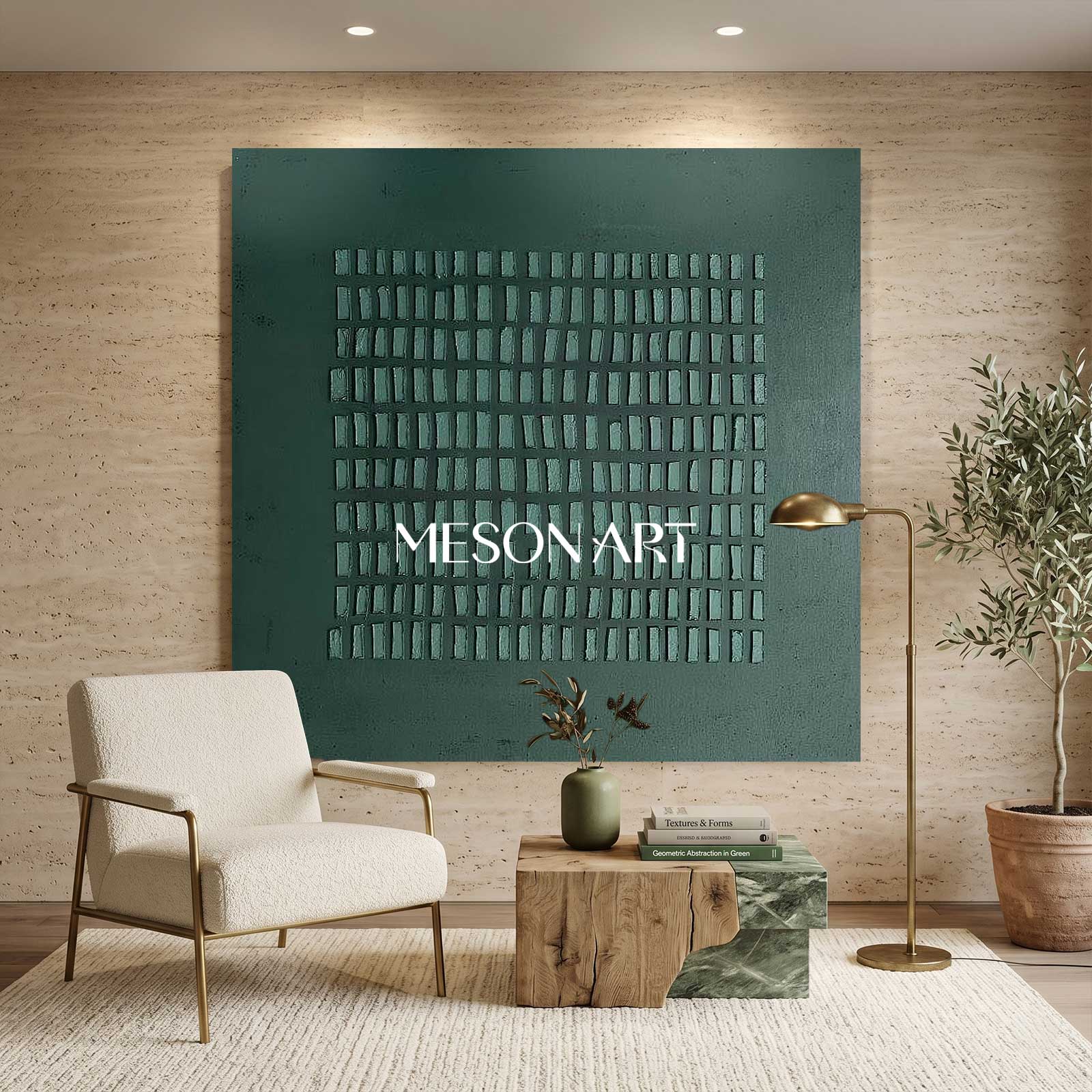 Green painting green abstract art canvas green abstract art canvas Wabi-Sabi Wall Art minimalist painting 3d texture wall art green wall art