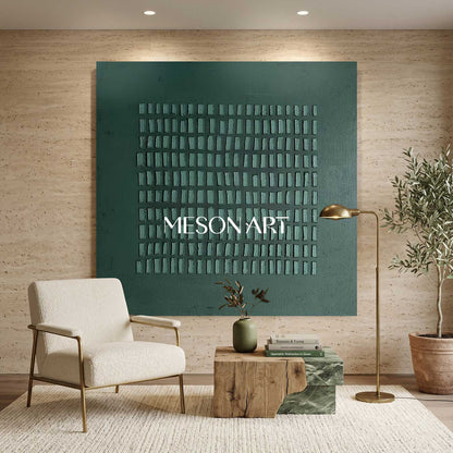 Green painting green abstract art canvas green abstract art canvas Wabi-Sabi Wall Art minimalist painting 3d texture wall art green wall art