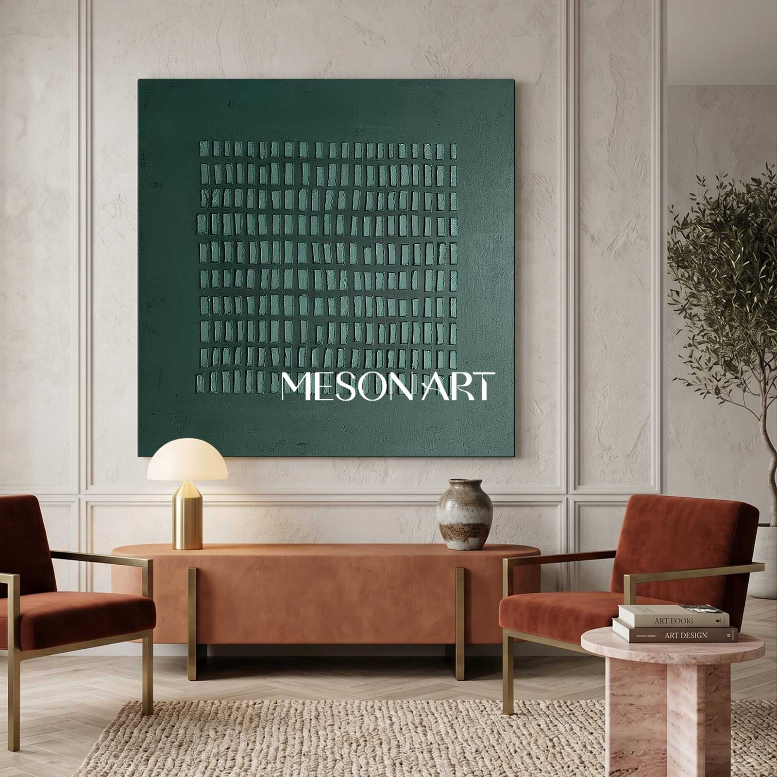 Green painting green abstract art canvas green abstract art canvas Wabi-Sabi Wall Art minimalist painting 3d texture wall art green wall art