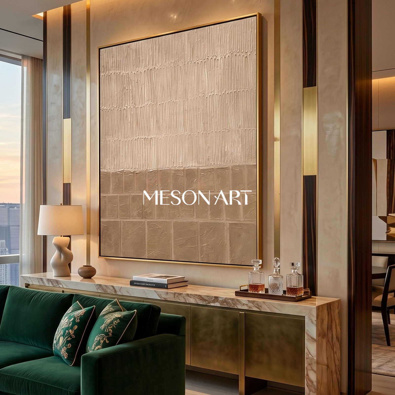 Brown 3D Abstract Painting Brown Minimalist Art Brown Textured Wall Art Wabi-Sabi Abstract Painting