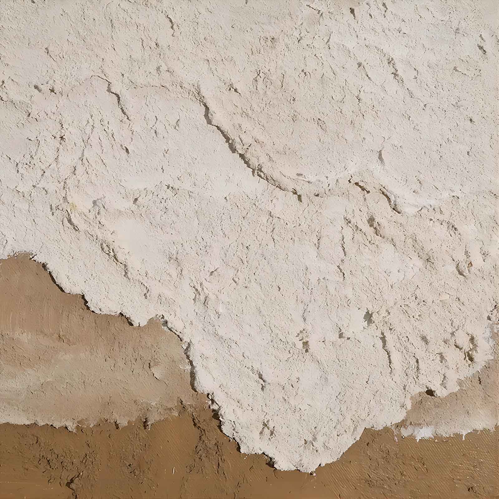 Large Brown Texture Painting 3D Sea Wall Art Plaster Wall Art Wabi-Sabi Wall Art Mixed Media Art