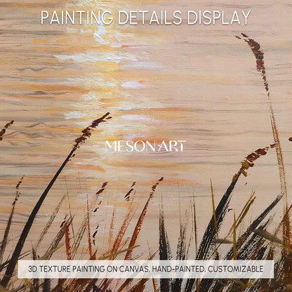 Sunrise Oil Painting Large Landscape Art Large Landscape Wall Art Landscape Painting on Canvas