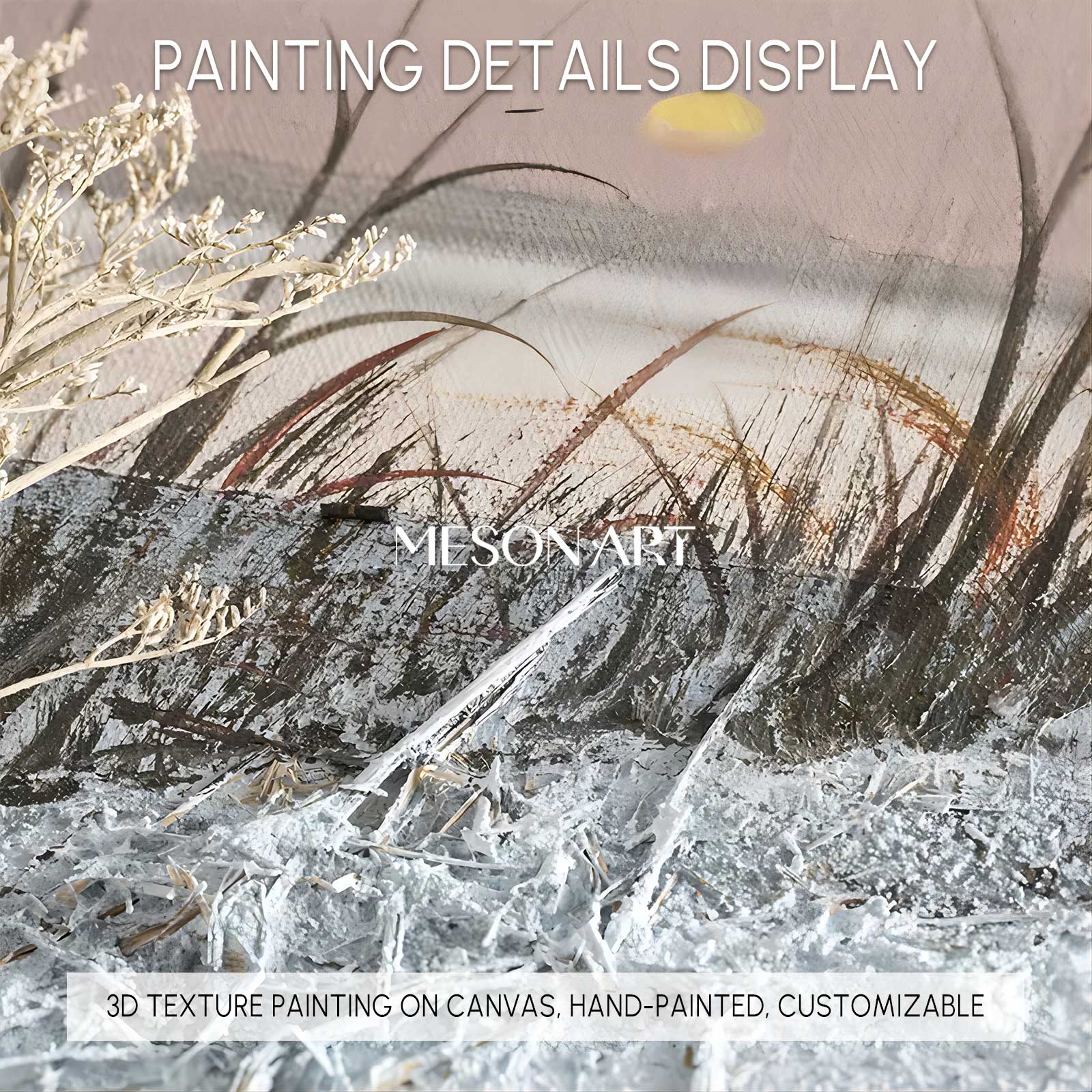 Large Landscape Art Landscape 3D Texture Wall Painting Landscape Oil Painting on Canvas WabiSabi Art