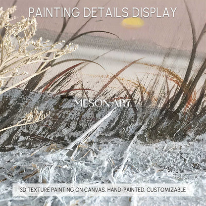 Large Landscape Art Landscape 3D Texture Wall Painting Landscape Oil Painting on Canvas WabiSabi Art