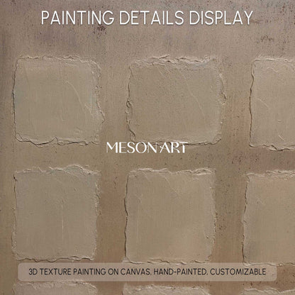 Wabi-Sabi Wall Art brown wall art brown painting brown abstract art canvas Khaki color Bohemian wall painting 3d texture Earth Tone art