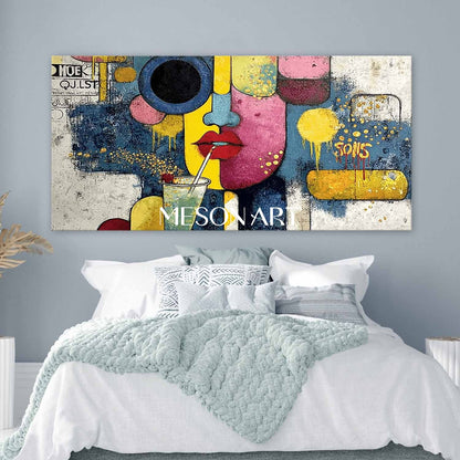 Extra Large Picasso Abstract Canvas Art Picasso Style Paintings Picasso Pop Wall Art Decor For Sale