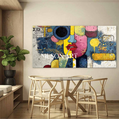 Extra Large Picasso Abstract Canvas Art Picasso Style Paintings Picasso Pop Wall Art Decor For Sale