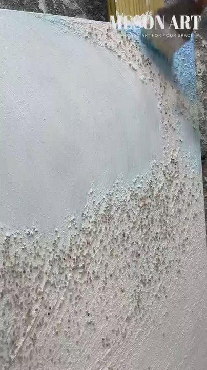 Blue Sea Texture Painting Blue Sea Texture Canvas Art Blue Sea Texture Wall Painting Sea Wall Decor