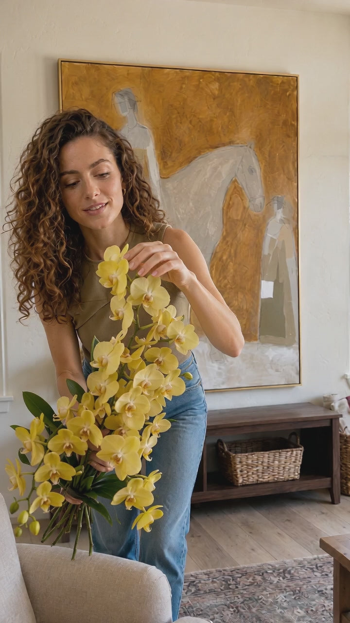 Load video: Minimalist Geometric Abstract Art In Earthy Gold Tones For Modern Home Decor