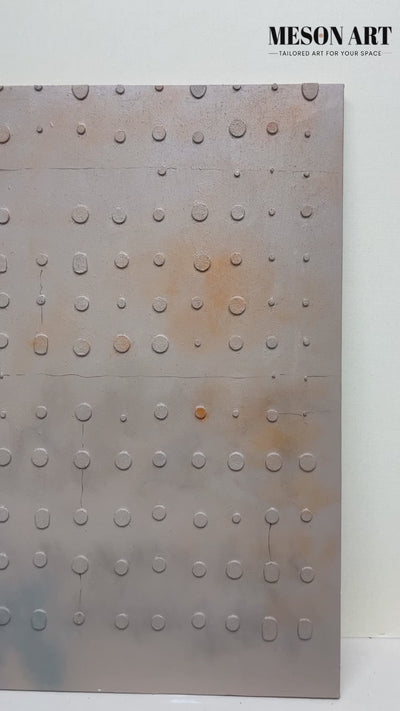 Large Earthy Canvas Wall Painting Earthy Texture Abstract Art Brown Minimalist Wall Art Wabi Sabi Art