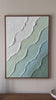 Large Green Abstract Sea Wall Art Decor Minimalist Ocean Wave Painting