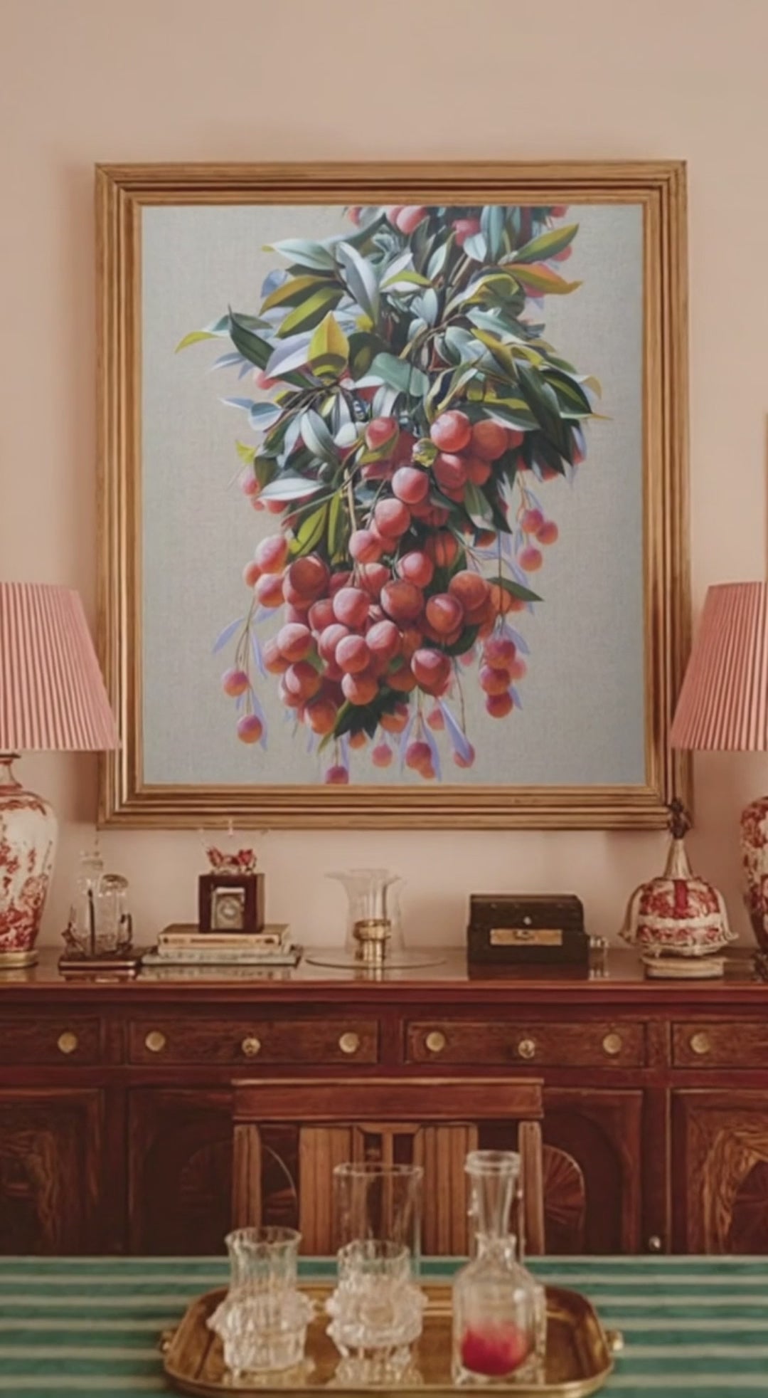 Lychee Realistic Art Lychee Realistic Canvas Oil Painting Super Realistic Lychee Art Lychee Wall Art