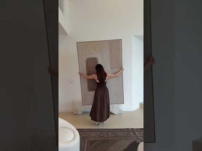 Large 3D Cream Wall Art Decor Cream Texture Painting Cream Abstract Canvas Art