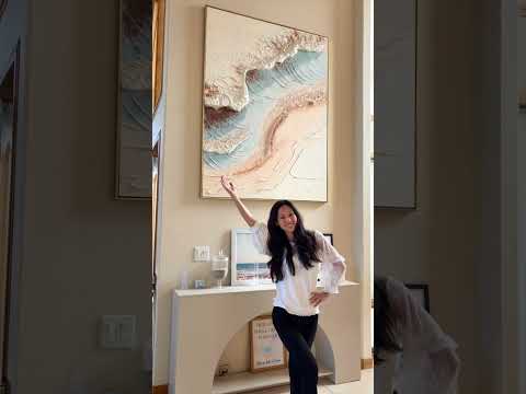 Load video: Plaster Art Texture Painting #SG454