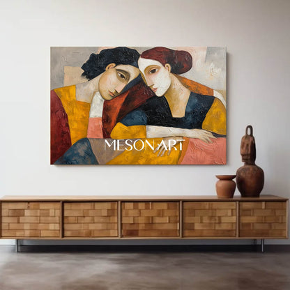 Contemporary Abstract Art Oil Painting Framed Canvas Living Room Shop