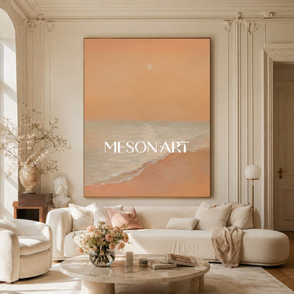 Large Landscape Oil Painting Large Landscape Canvas Art Wabi-Sabi Painting Landscape Wall Art