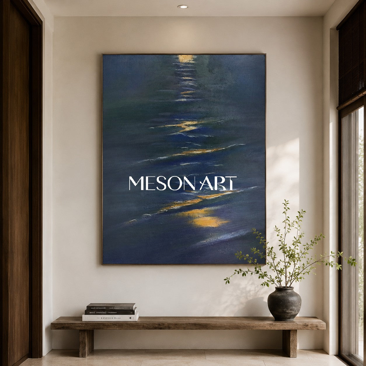 Large 3D Landscape Art Landscape 3D Texture Wall Painting Landscape Oil Painting on Canvas
