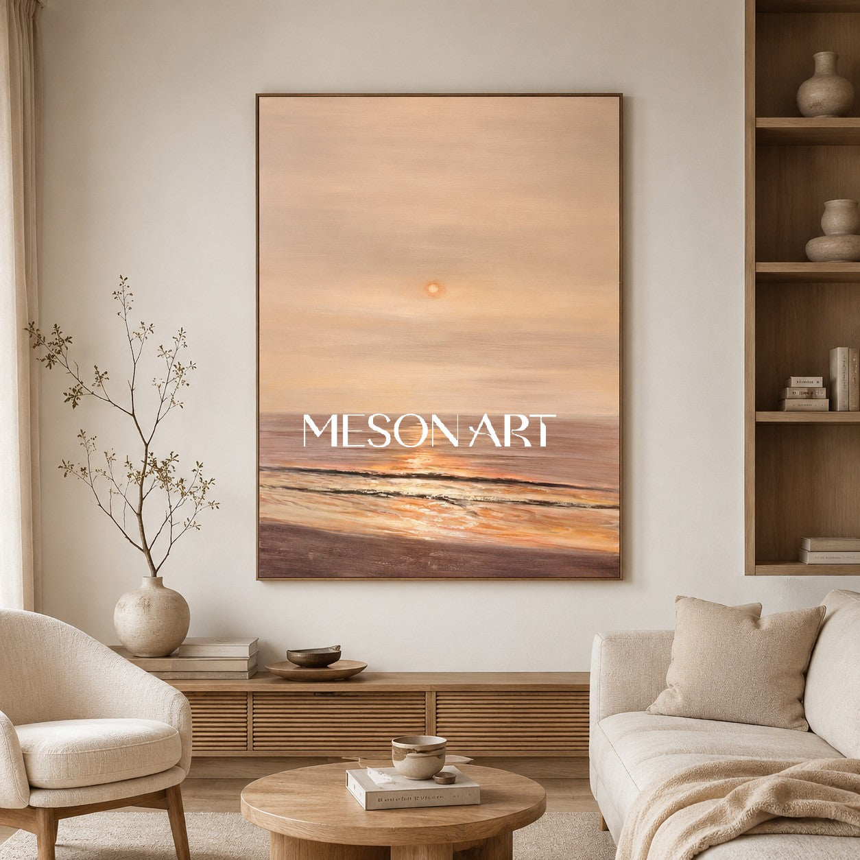 Large Landscape Art Landscape 3D Texture Wall Painting Landscape Oil Painting on Canvas WabiSabi Art