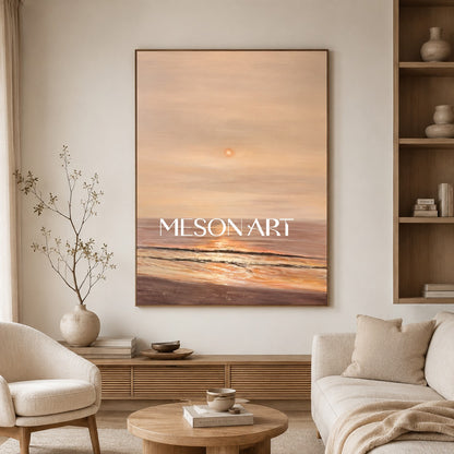 Large Landscape Art Landscape 3D Texture Wall Painting Landscape Oil Painting on Canvas WabiSabi Art