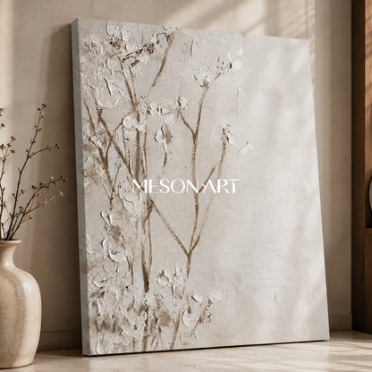 Flower Texture Painting Flower Canvas Painting Flower Wall Art Best Flower Acrylic Paintings