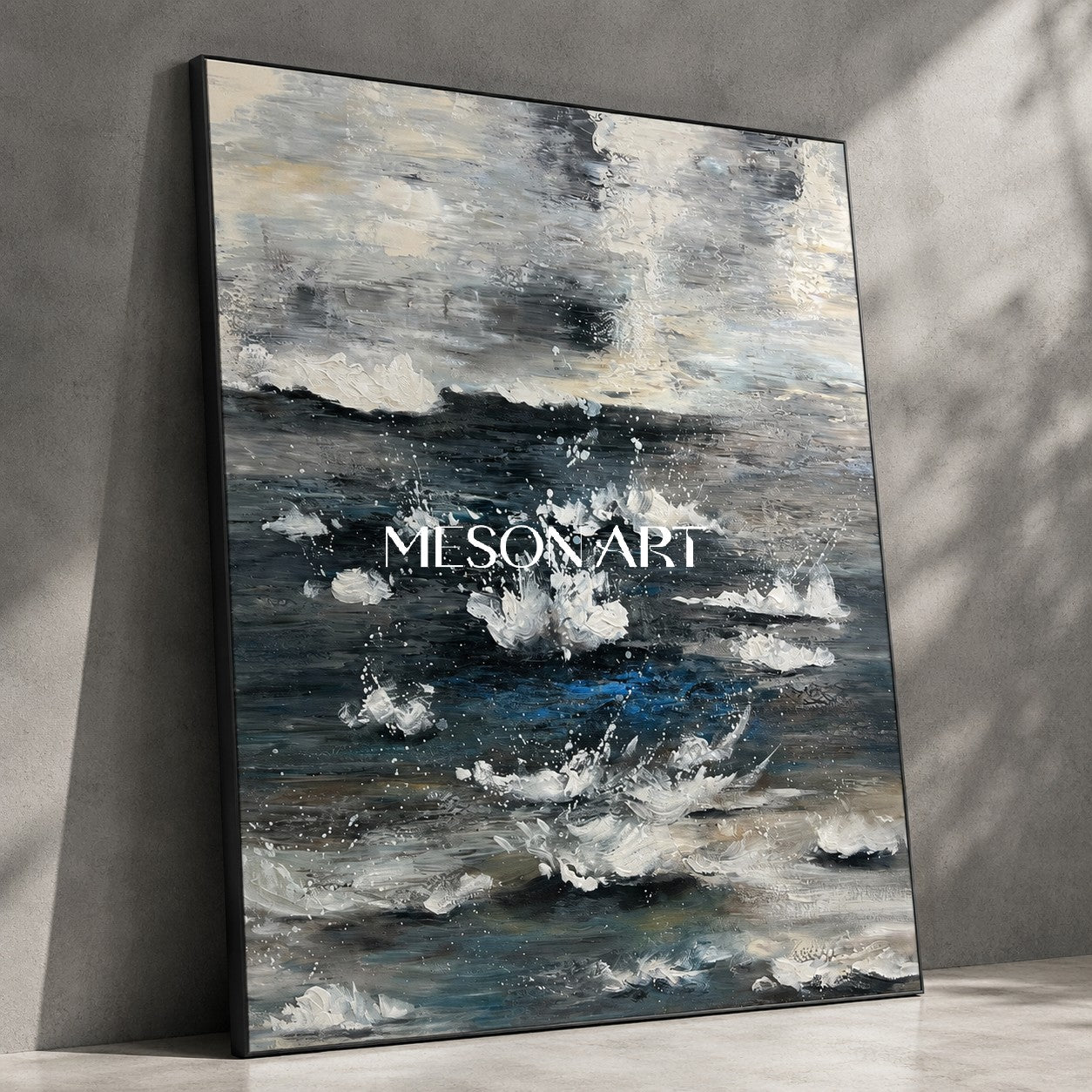 Large Landscape Art Large Landscape 3D Texture Wall Painting Landscape Oil Painting Wabi Sabi Art