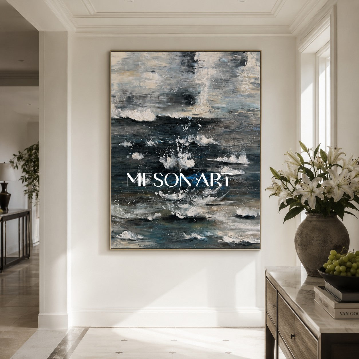 Large Landscape Art Large Landscape 3D Texture Wall Painting Landscape Oil Painting Wabi Sabi Art