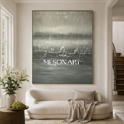 Large Landscape Art Large Landscape 3D Texture Wall Painting Landscape Oil Painting Wabi Sabi Art