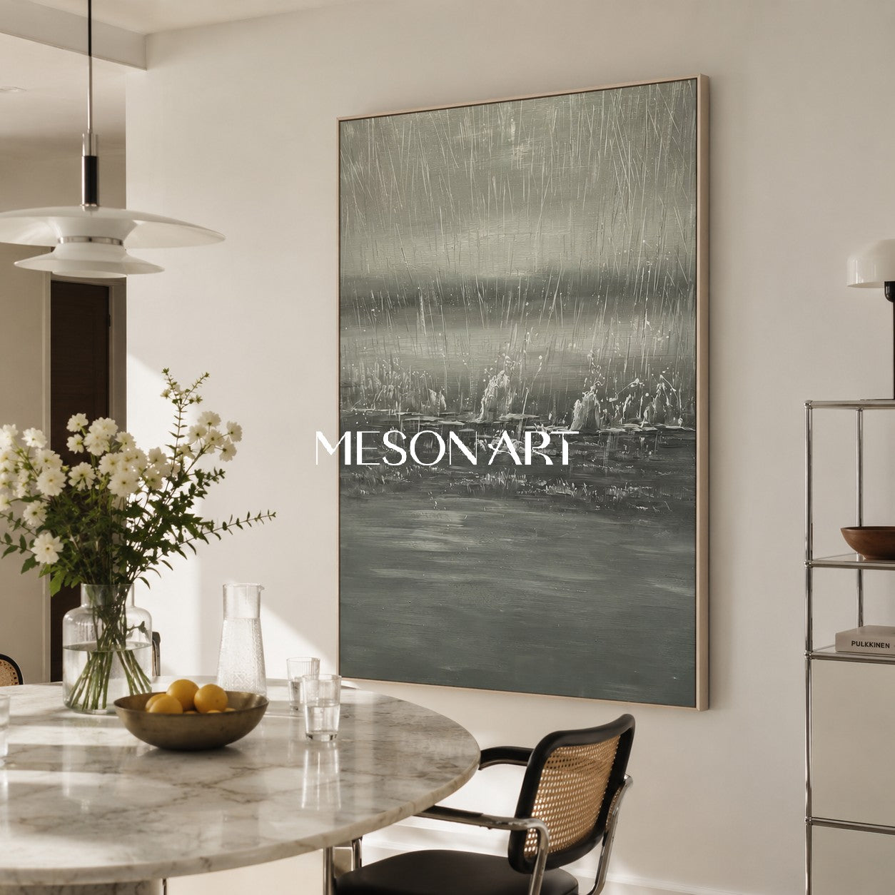 Large Landscape Art Large Landscape 3D Texture Wall Painting Landscape Oil Painting Wabi Sabi Art