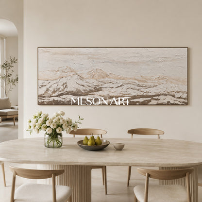 Large Gray 3D Abstract Painting Gray Textured Wall Art Wabi-Sabi Decorating Ideas