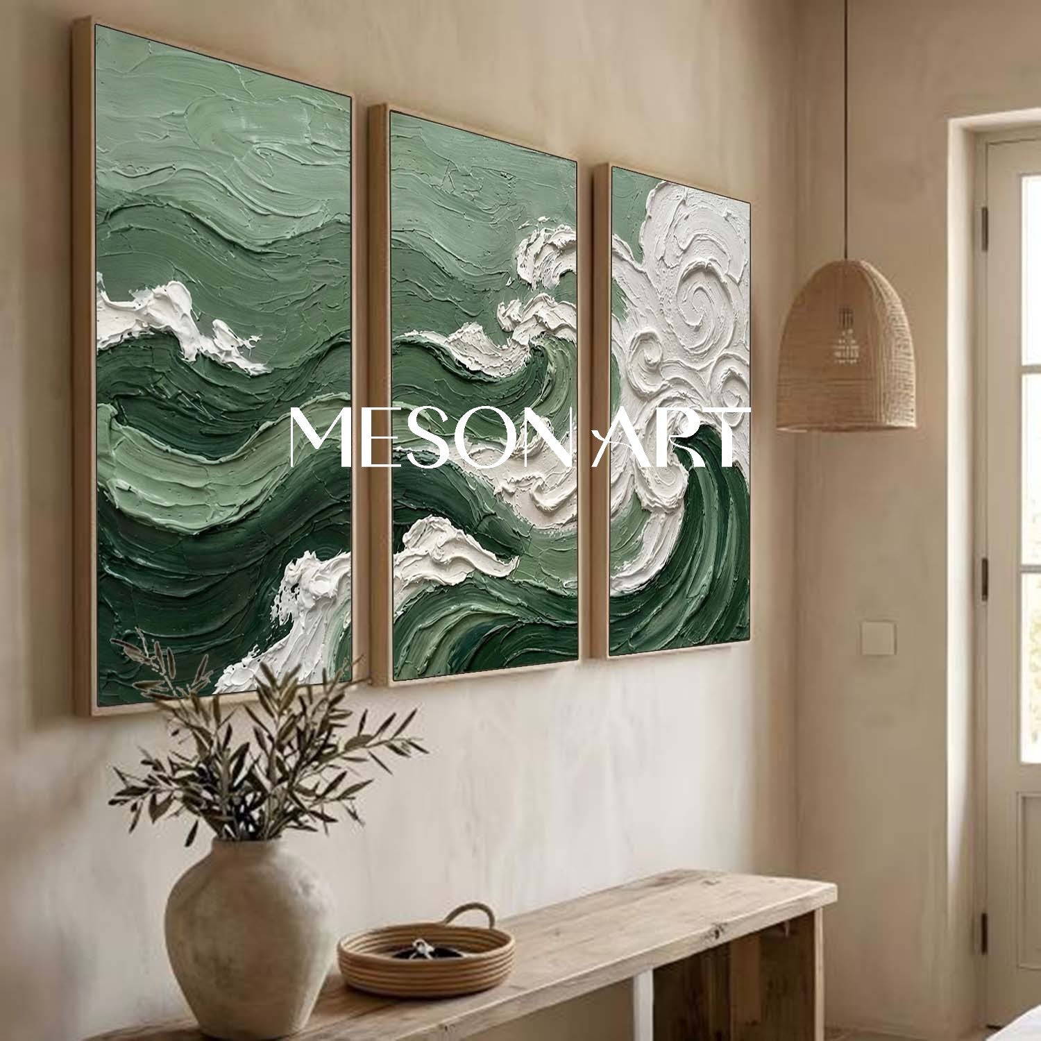 3 Piece Wall Art Triptych Canvas Art Above Sofa Triptych Wall Art Office Boardroom Canvas Art