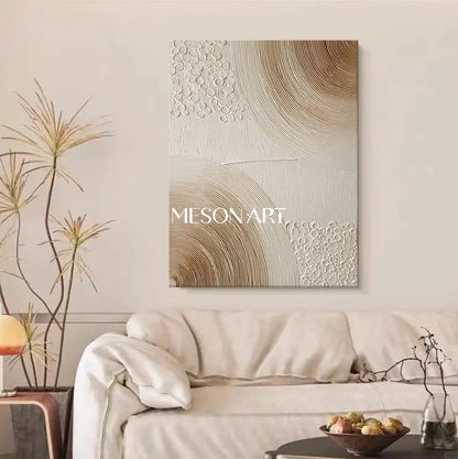 Hand-Painted Boho Art on Canvas Eclectic Bohemian Art for Living Room