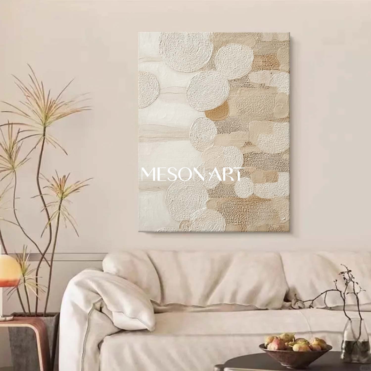 Buy Boho Wall Decor – Handcrafted Textured Canvas for Living Room