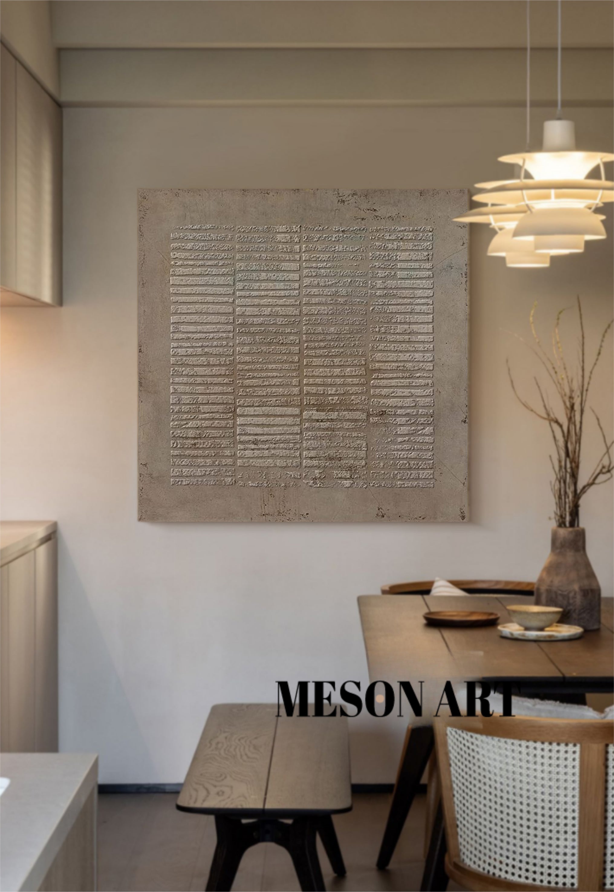 Brown Abstract Painting On Canvas Brown Bohemian Painting Brown Wall Art 3D Texture Painting Brown Abstract Art Grey Taupe Art Wll Art