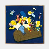 Kaws colorful pop paintings Kaws colorful pop art Kaws pop wall art Kaws cartoon art Kaws artwork