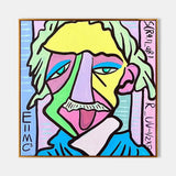 Einstein Pop Art Portrait Famous Pop Art Canvas Abstract Portrait Painting
