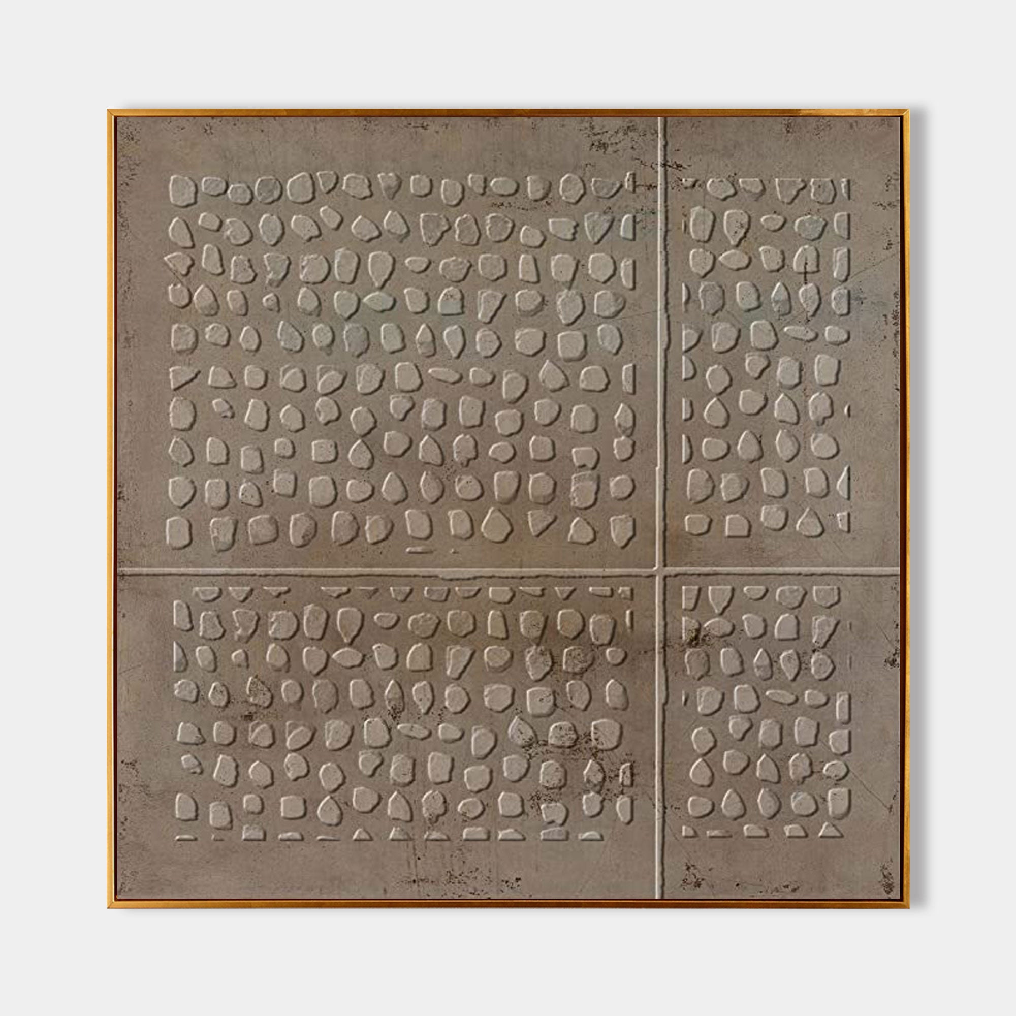 3D heavy texture brown wall art a pair brown abstract art canvas brown minimalist painting Wabi-Sabi Wall Art