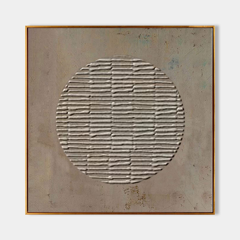 Wabi-Sabi home decor brown wall art brown painting brown abstract art canvas Khaki color Bohemian wall painting 3d texture Earth Tone art