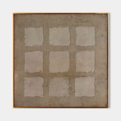 Wabi-Sabi Wall Art brown wall art brown painting brown abstract art canvas Khaki color Bohemian wall painting 3d texture Earth Tone art