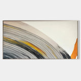 Large colorful minimalist abstract painting Panoramic colorful textured abstract wall art 3D plaster art