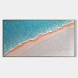 Large Blue ocean 3D Paintings Large Blue ocean Texture Wall Art Large Blue ocean Minimalist Painting